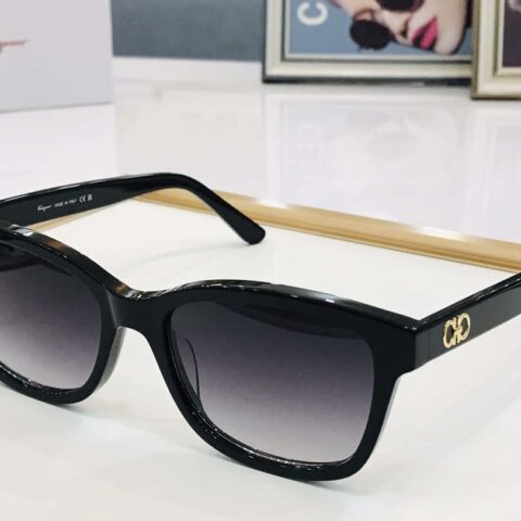 Ferragamo菲拉格慕标志镜腿太阳眼镜