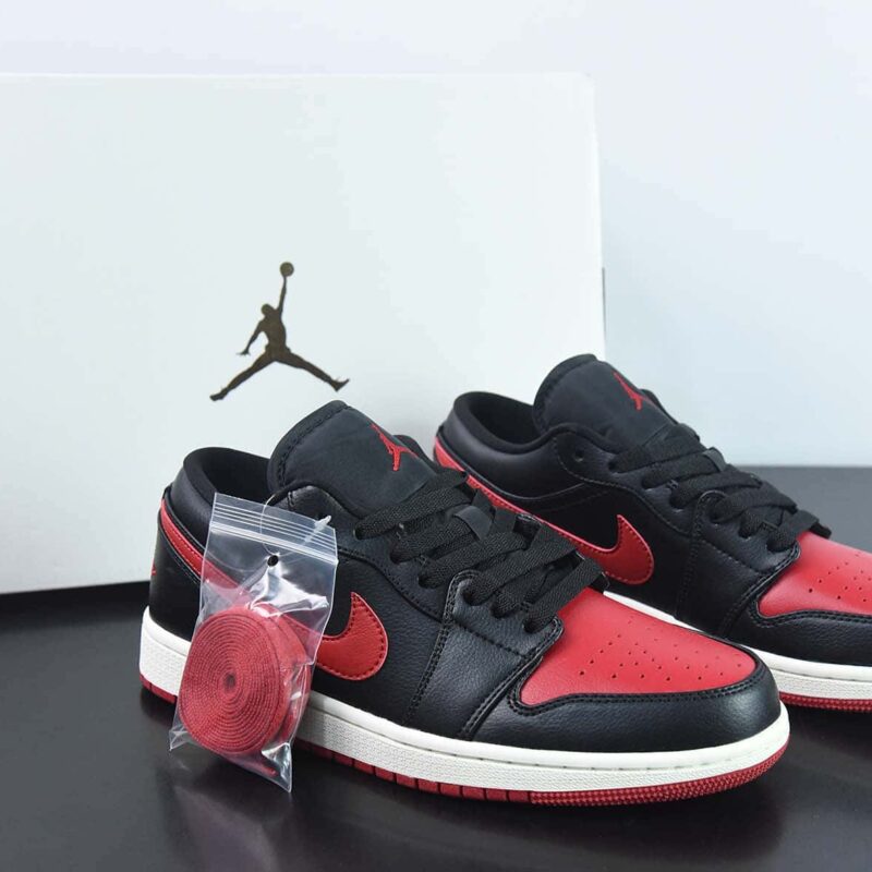 Air Jordan 1 Low AJ1 乔丹1代低帮篮球鞋/黑红 2023年新款发售 货号：DC0774-061