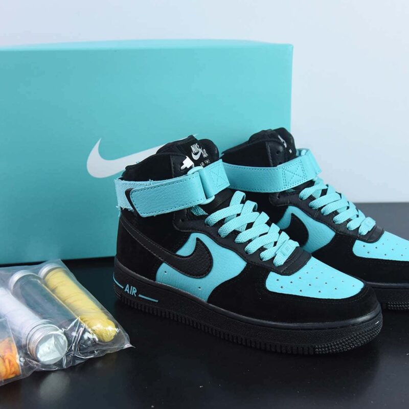 Tiffany & CO x Nike Air Force 1 Mid "1837" 蒂芙尼联名中帮板鞋 货号：DZ1382-202