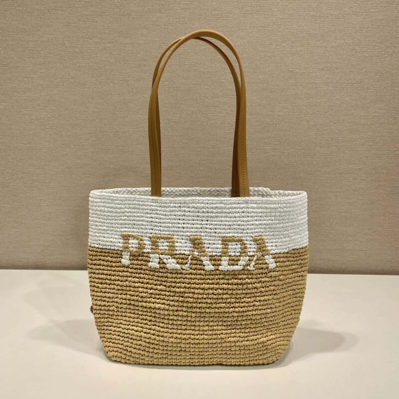 PRADA普拉达纤维托特包1BG454