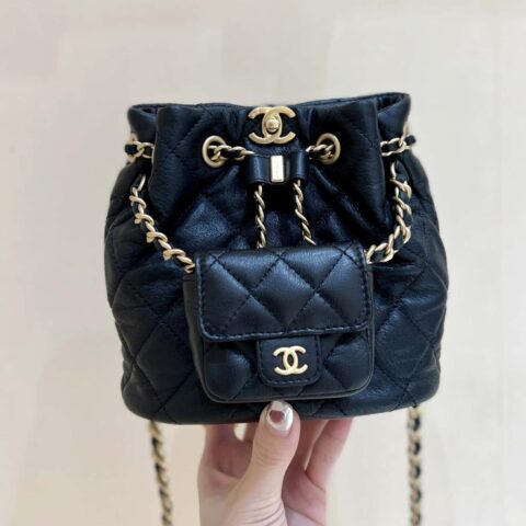CHANEL 小号双肩背包 AS3947黑色