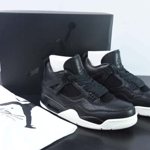 Air Jordan 4 Retro Premium " Pony Hair Black " 纯原黑白巅峰 奢华黑 货号：819139 010