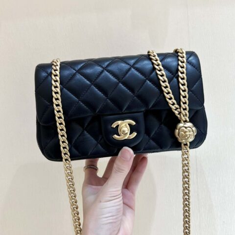 CHANEL 23S 山茶花调节扣 大mini20cm AS4041