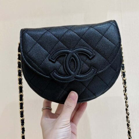 CHANEL 23P 春夏预告系列 隐藏大爆款马鞍包 AS3867黑色