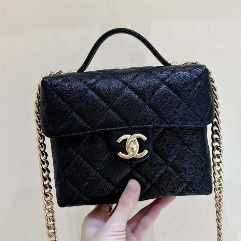 CHANEL 23C 早春度假新款 vintage复古牛奶盒子 AS3729