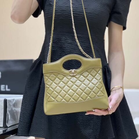 CHANEL 23A 高级手工坊系列 31bag mini AS4133橄榄绿