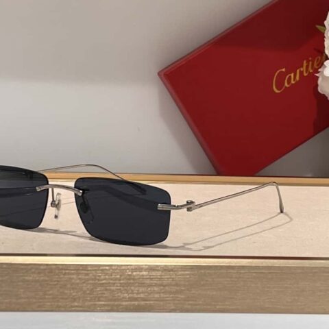 Cartier卡地亚新款男士商务太阳眼镜