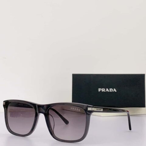 PRADA普拉达镜腿金属logo男女通用太阳眼镜