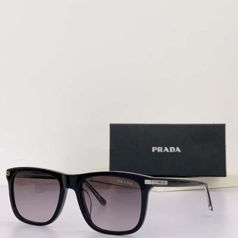 PRADA普拉达镜腿金属logo男女通用太阳眼镜