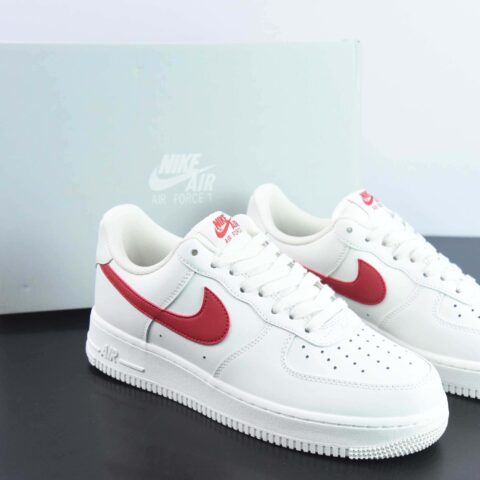 Nk Air Force 1'07 Low 元年复刻 奶白红 校园红 空军一号低帮休闲板鞋 货号：315122-126