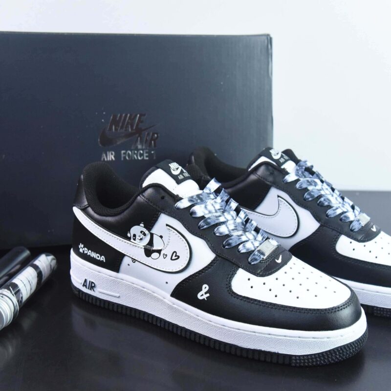 NK Air Force 1 空军一号板鞋黑白双钩 官方货号：DV0788-001