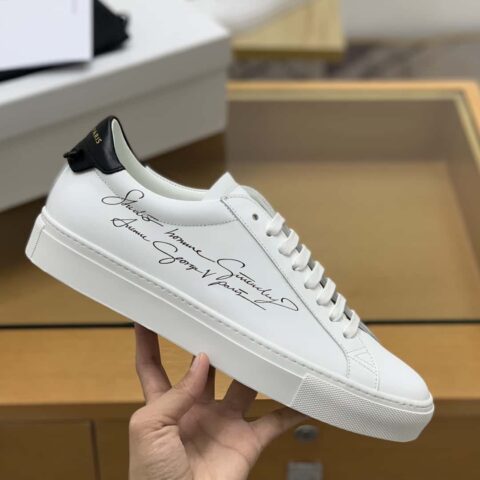 Givenchy/纪梵希 哑光白色皮革Urban Street运动鞋