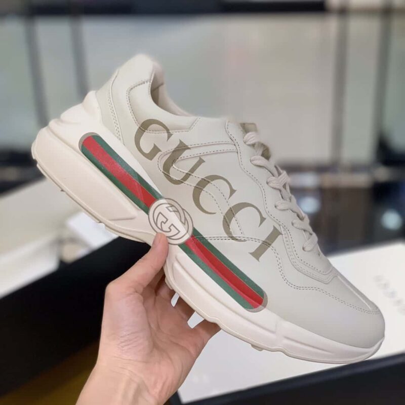 GUCCI Logo印花复古标识 男女款复古运动鞋