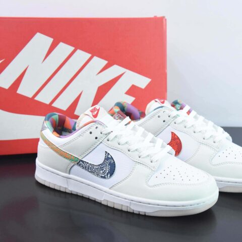 NK DUNK SB Low Decon 白色七彩运动鞋 货号：FN8913-141