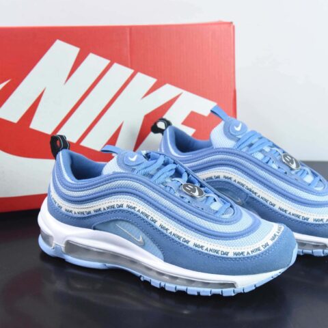 NK Air Max 97 OG 子弹 雾霾蓝笑脸 货号：BQ9130-400