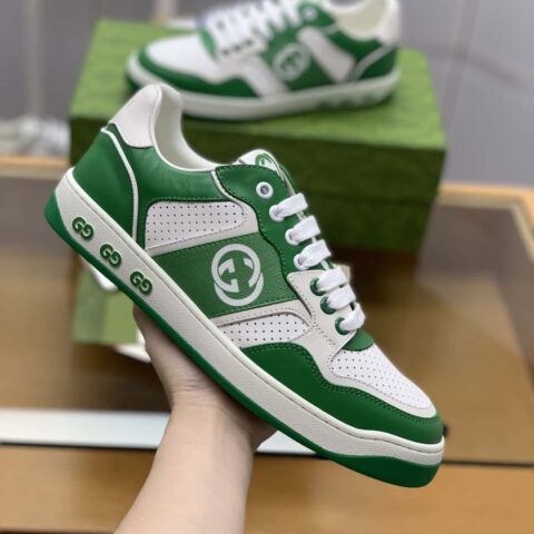 GUCCI 侧面饰经典双G 男款休闲鞋