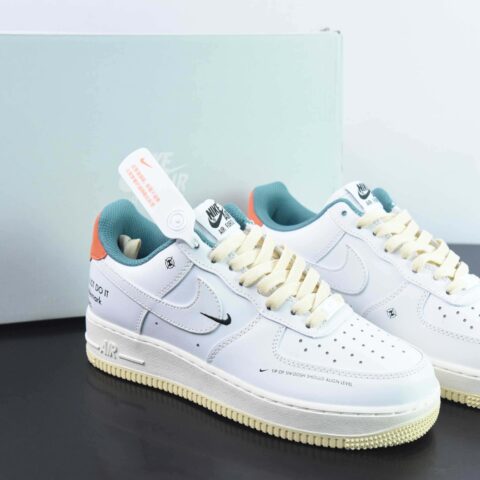 Nike Air Force 1 Low  空军一号低帮百搭休闲运动板鞋 联名白橙  货号：DM0970-111