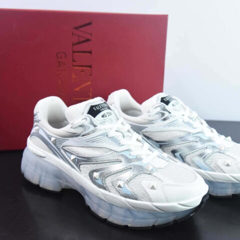 华伦天奴/Valentino Garavani MS-2960 Low-top Sneaker 铆钉系列低帮厚底老爹风增高百搭休闲运动鞋