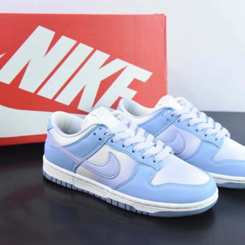 Nike SB Dunk Low GS蓝紫色 渐变 鳄鱼纹运动鞋 甜美风 货号：FN0323 400