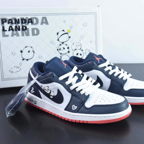 Air Jordan 1 Low 乔1低帮运动篮球鞋 熊猫午夜蓝  553560-481