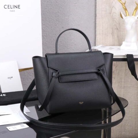 【特级品质 原厂皮质】 CELINE BELT MICRO中号粒面小牛皮手袋 175520