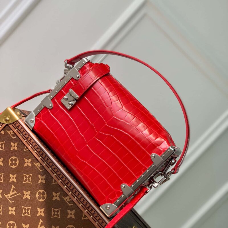 M21477红色鳄鱼纹 M46358 全皮盒子包系列 M21741 SIDE TRUNK 手袋