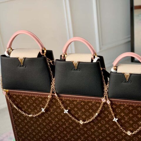 M22375黑色中号 本款 Capucines 中号手袋