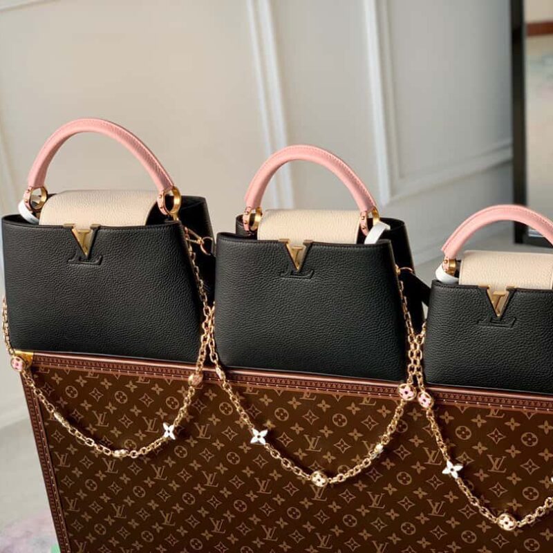 M22375黑色中号 本款 Capucines 中号手袋