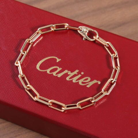 ☀️卡地亚SANTOS DE CARTIER链条⛓手链 ☀️V金材质 手链19cm（适合16-18cm）
