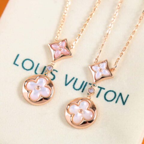 ❗️新品❗️ Q94355 ☀Louis Vuitton 路易威登LV COLOR BLOSSOM 菱形贝壳项链