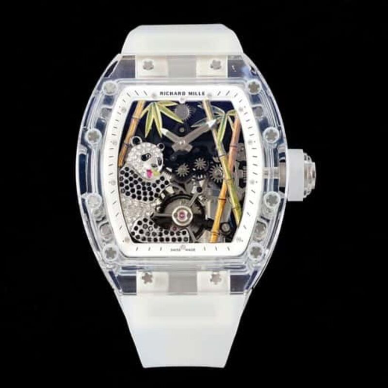 RICHARD MILLE 熊猫吃金竹 水晶RM26-01陀飞轮腕表