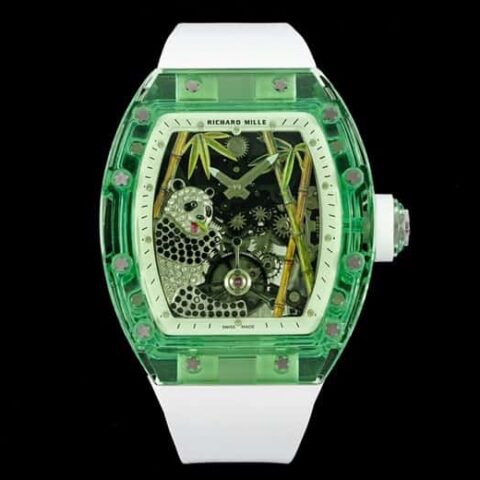 RICHARD MILLE 熊猫吃金竹 水晶RM26-01陀飞轮腕表