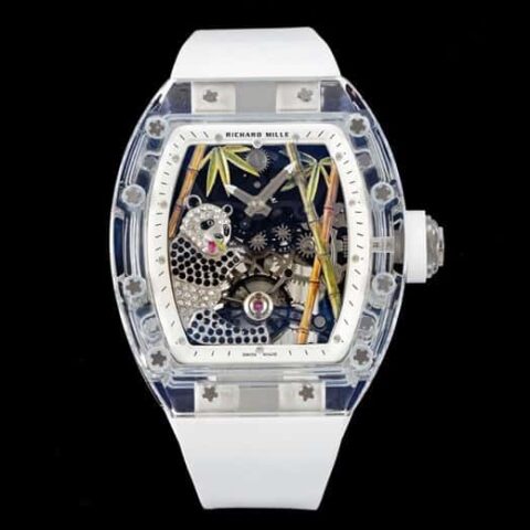 RICHARD MILLE 熊猫吃金竹 水晶RM26-01陀飞轮腕表