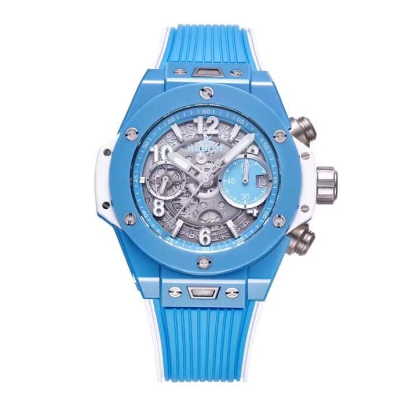 BBF 封神之作 陶瓷之王 HUBLOT宇舶表全新 BIG BANG UNICO 蒂芙尼蓝色定制恒宝专属UNICO HUB 1280自动飞返计时机芯腕表