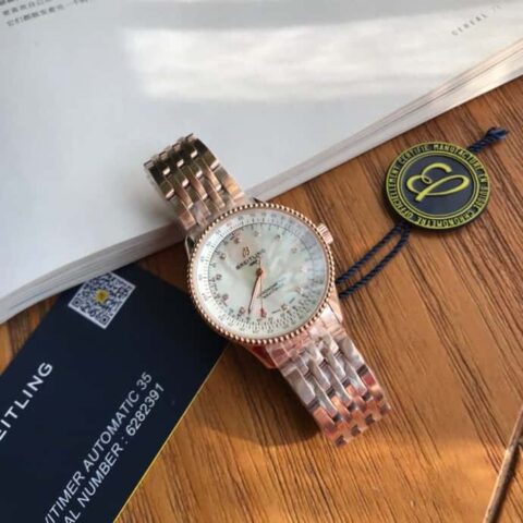 Original Breitling 百年灵航空计时自动瑞士原装SW200机芯腕表女款精致典雅