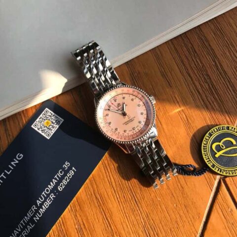 Original Breitling 百年灵航空计时自动瑞士原装SW200机芯腕表女款精致典雅