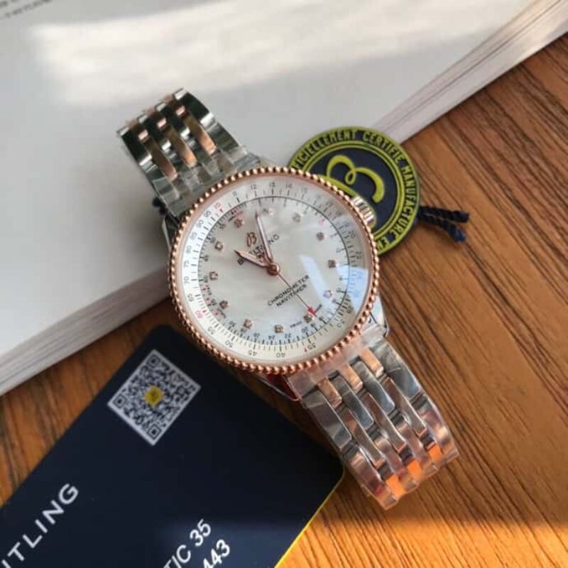 Original Breitling 百年灵航空计时自动瑞士原装SW200机芯腕表女款精致典雅