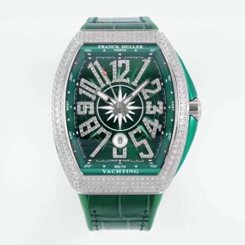 ABF 最高品质 绿游艇 新款到货 Franck Muller 法兰克穆勒 Vanguard Yachting V45遊艇系列ETA2824机芯腕表