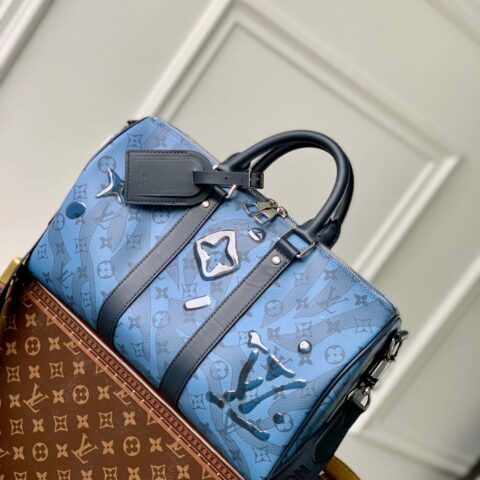 M22573水晶深蓝 旅行袋系列KEEPALL BANDOULIÈRE 35 手袋