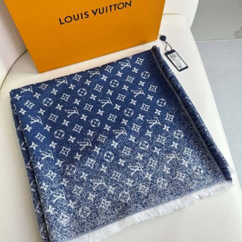 LV路易威登23春季新款渐变提花方巾
