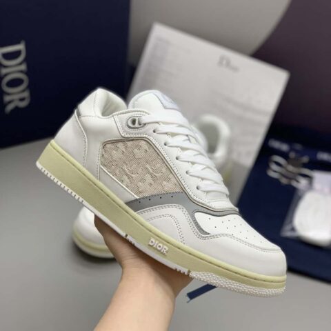 DIOR 米色 Oblique 刺绣 B27 低帮运动鞋