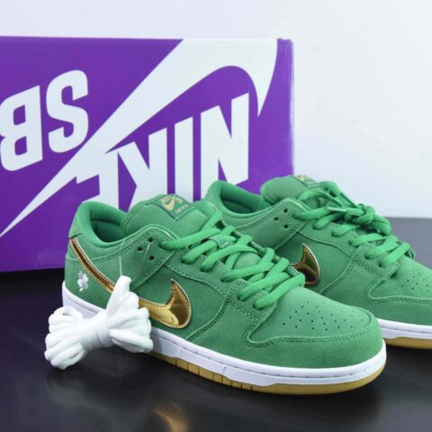 NK SB Dunk Low " Shamrock " 四叶草 低帮休闲板鞋 货号：BQ6817-303