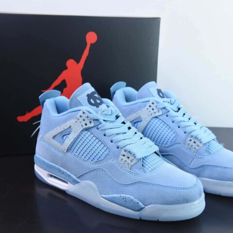 Air Jordan 4  AJ4 联名UNC大学蓝运动鞋 货号：AJ4-HO12MNJDLS247