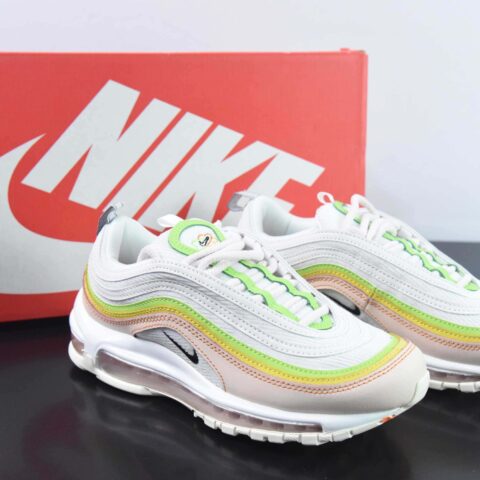 NK Air Max 97 OG 白黄粉运动鞋 货号：FD0870-100