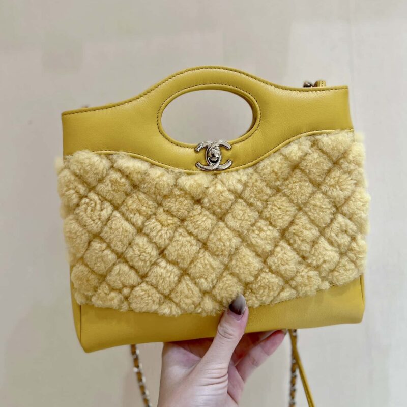 CHANEL 23A mini 31bag 限量版毛呢mini AS4133