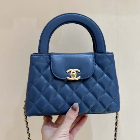 CHANEL 23K 秋冬系列 Kelly包 AS4416兰色