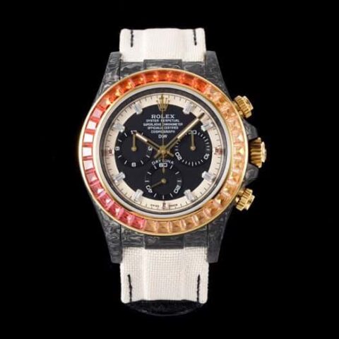 DiW  Rolex Daytona 全新定制款「Rainbow Sunray」阳光彩虹4130机芯腕表