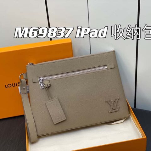 【原单精品】M69837杏色 全皮 M82278手包手拿包系列