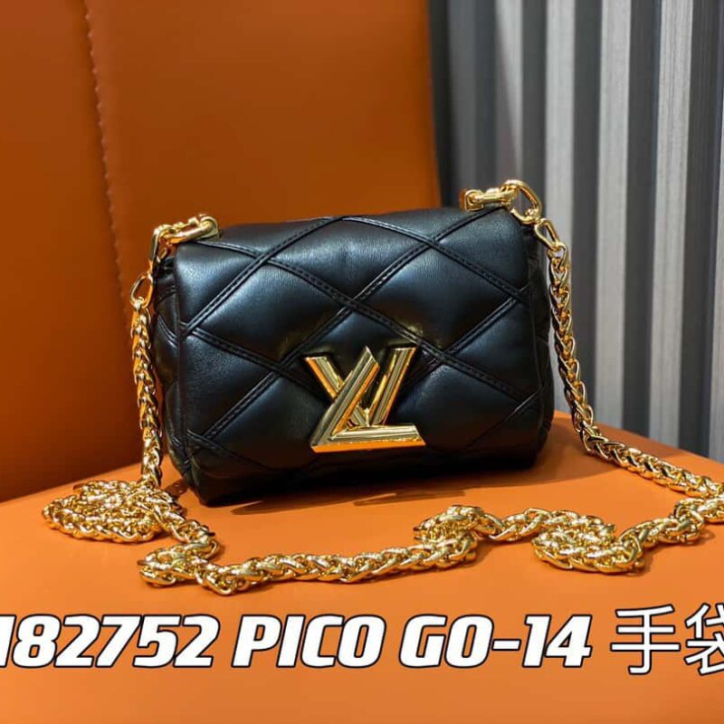 【原单精品】M82752黑色 M23526 全皮链条包系列 PICO GO-14 手袋