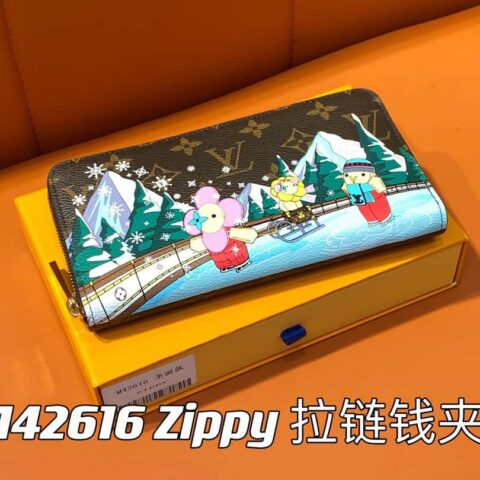 【原单精品】M42616圣诞款 单拉链钱包系列 Zippy 拉链钱夹